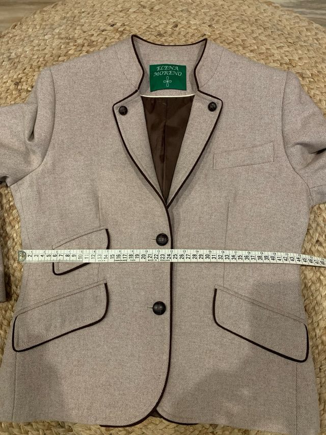 Americana ELENA MORENO Beige/Marrón