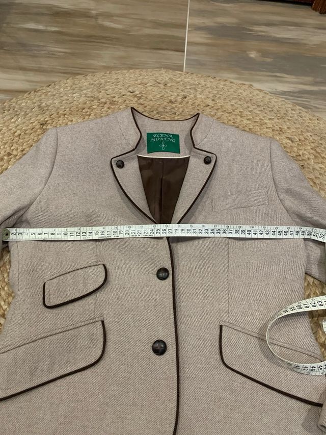 Americana ELENA MORENO Beige/Marrón