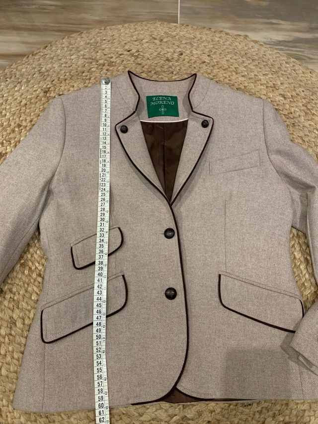 Americana ELENA MORENO Beige/Marrón