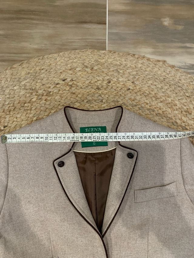 Americana ELENA MORENO Beige/Marrón