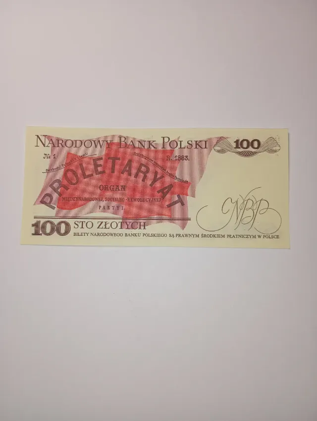 Billete 100 Zlotych Narodowy Bank Polski