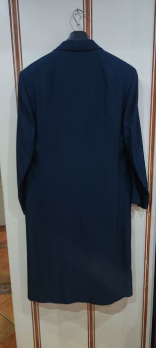 Traje Novio largo Italiano Azul Oscuro Exclusivo