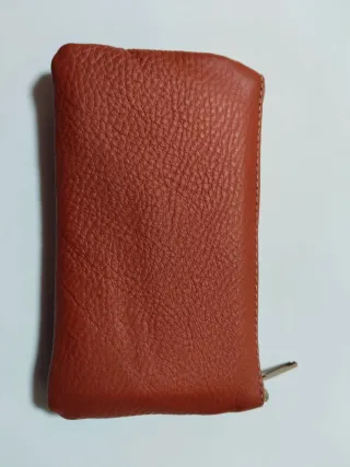 Monedero de piel multicolor