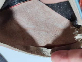 Monedero de piel multicolor