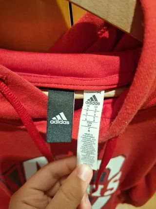 Sudadera Adidas Roja con Capucha