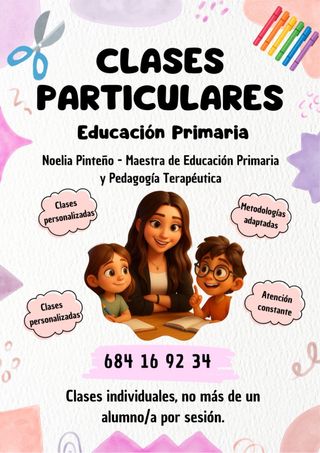 CLASES PARTICULARES PARA PRIMARIA EN JEREZ.