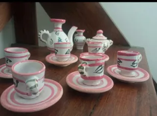 Servizio da tè miniatura casa bambole