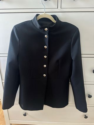 Chaqueta Joya Mango Negra Nueva