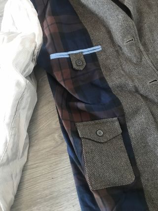 Espectacular Blazer Harris Tweed Massimo Dutti T38