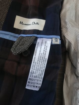 Espectacular Blazer Harris Tweed Massimo Dutti T38