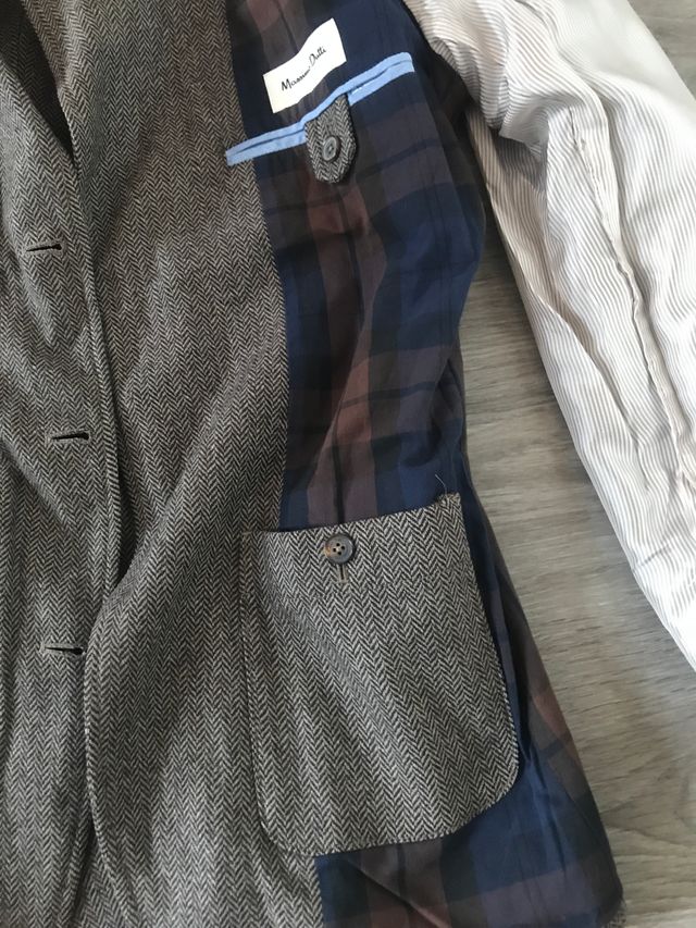 Splendido Blazer Harris Tweed Massimo Dutti T38