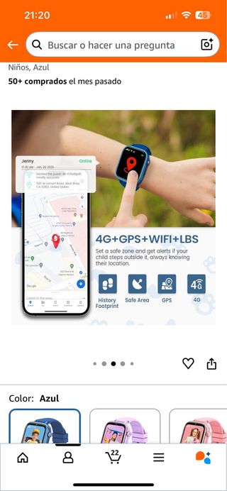 Reloj Inteligente RUXINGX Niños 4G GPS