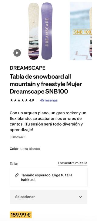 Tabla Snowboard Dreamscape