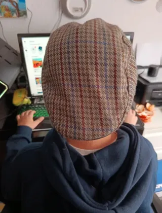 Gorra de tweed para hombre