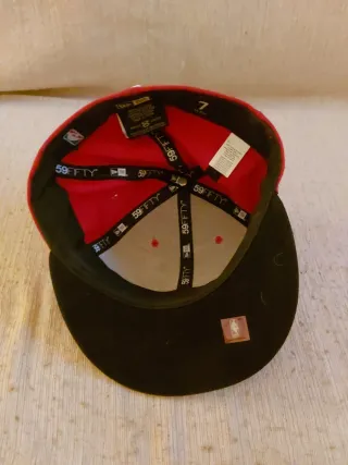 Gorra New Era Chicago Bulls Roja y Negra