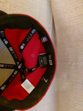 Gorra New Era Chicago Bulls Roja y Negra