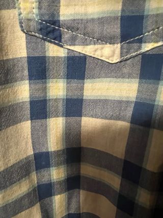 Camisa cuadros Formu azul y blanco talla 44