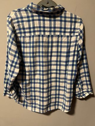 Camisa cuadros Formu azul y blanco talla 44