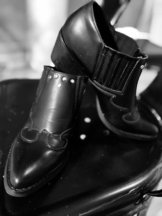 Botines cowboy negros T39