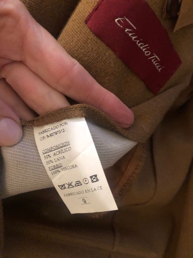 Americana Emidio Tucci Talla 9 Marrón