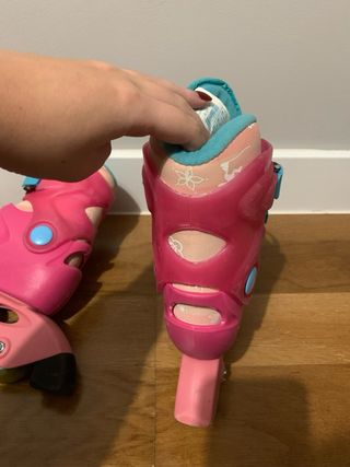 Patines en línea rosas para niña