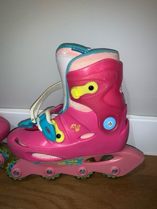 Patines en línea rosas para niña