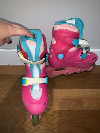 Patines en línea rosas para niña
