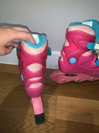 Patines en línea rosas para niña