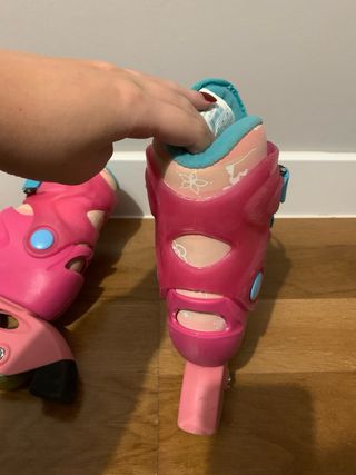 Patines en línea rosas para niña