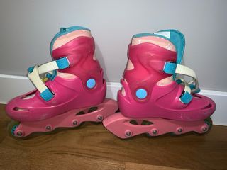Patines en línea rosas para niña