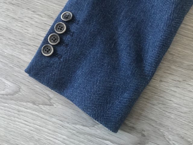 Giacchetta Hackett Blue Herringbone T38