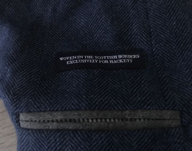 Giacchetta Hackett Blue Herringbone T38