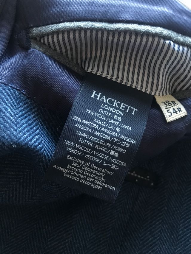 Giacchetta Hackett Blue Herringbone T38