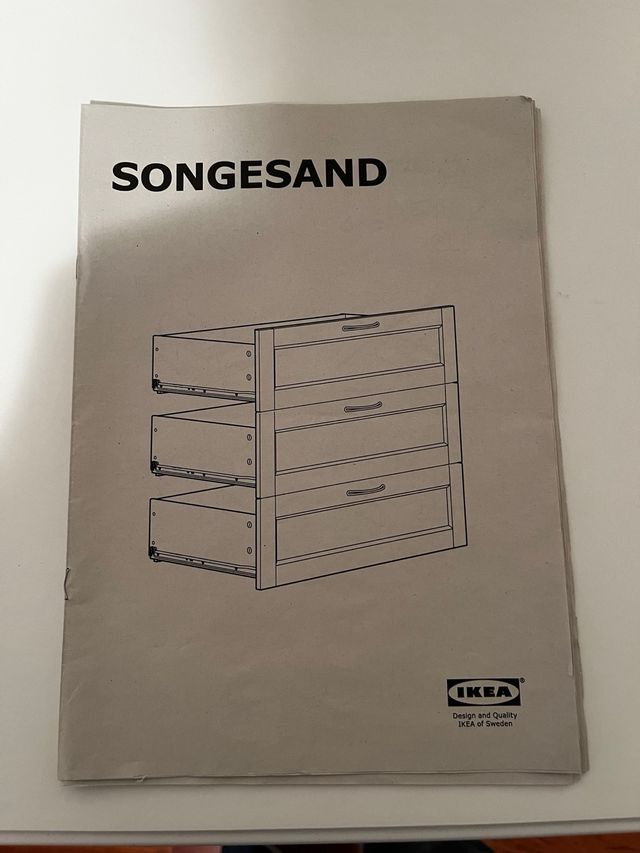 Cómoda SONGESAND IKEA Blanca