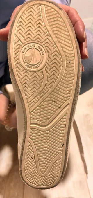 Zapatillas Pepe Jeans mujer blancas y doradas