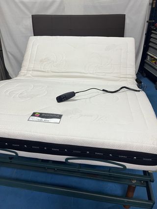 Struttura Letto con Struttura Articolata + Materasso in Lattice 135x190