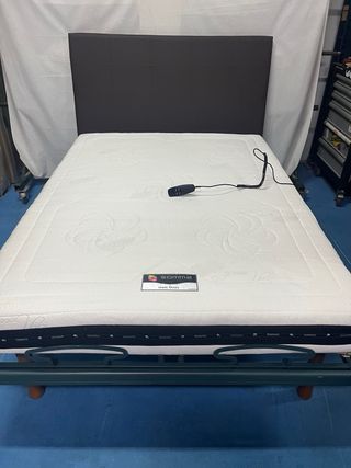 Struttura Letto con Struttura Articolata + Materasso in Lattice 135x190