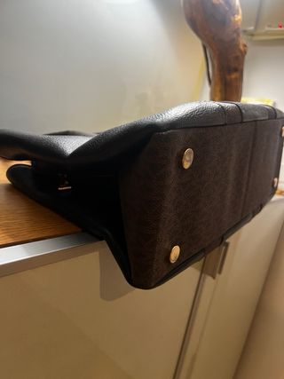 Bolso Michael Kors Piel Negro y Marrón Original