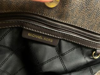 Bolso Michael Kors Piel Negro y Marrón Original