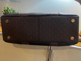 Bolso Michael Kors Piel Negro y Marrón Original