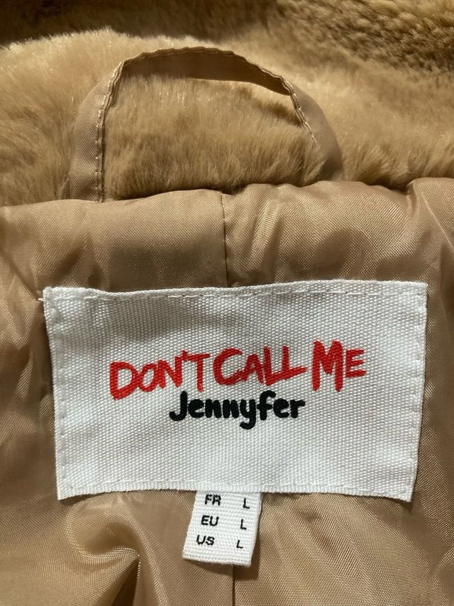 Chaqueta efecto pelo DON'T CALL ME JENNYFER T. L