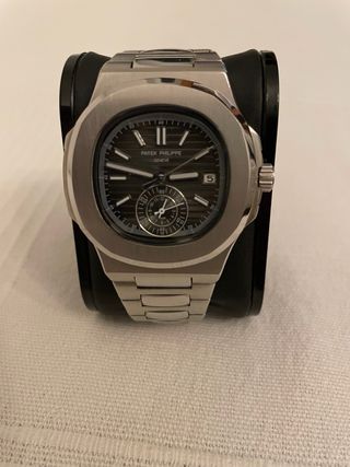Patek Philippe Nautilus Reloj Plata y marrón