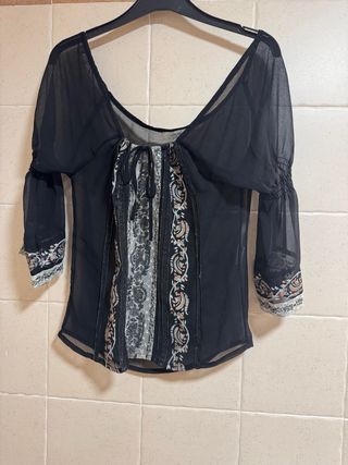 Blusa Vero Moda Transparente T. M