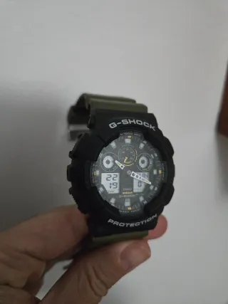 Reloj Casio G-Shock Negro y Verde Militar