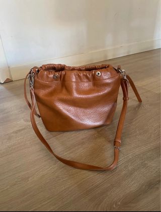 Bolso Desigual Marrón Piel Sintética