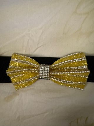 Cintura elastica fiocco strass