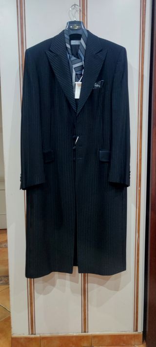 Traje Novio Italiano Negro Exclusivo