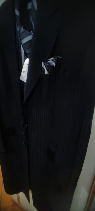 Traje Novio Italiano Negro Exclusivo