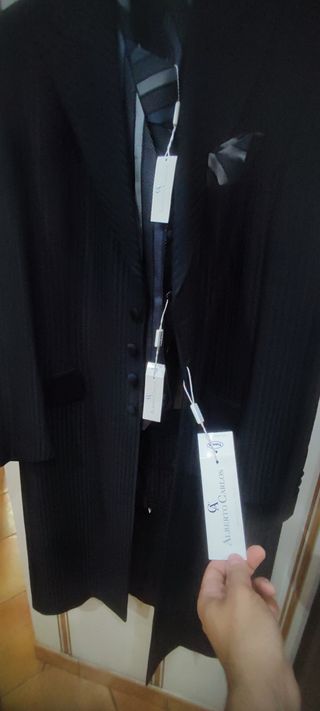 Traje Novio Italiano Negro Exclusivo