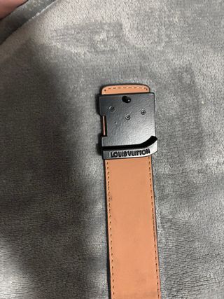 Cintura Louis Vuitton Monogram Nero/Grigio